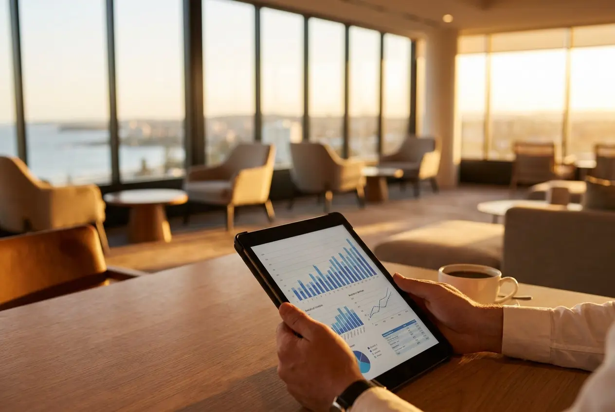 Professional header image for industry analysis: Metasearch as a Third Channel for Australian Hotels