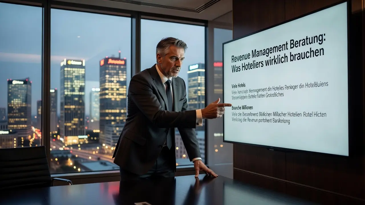 Professional header image for comparison analysis: Revenue Management Beratung: Was Hoteliers wirklich brauchen