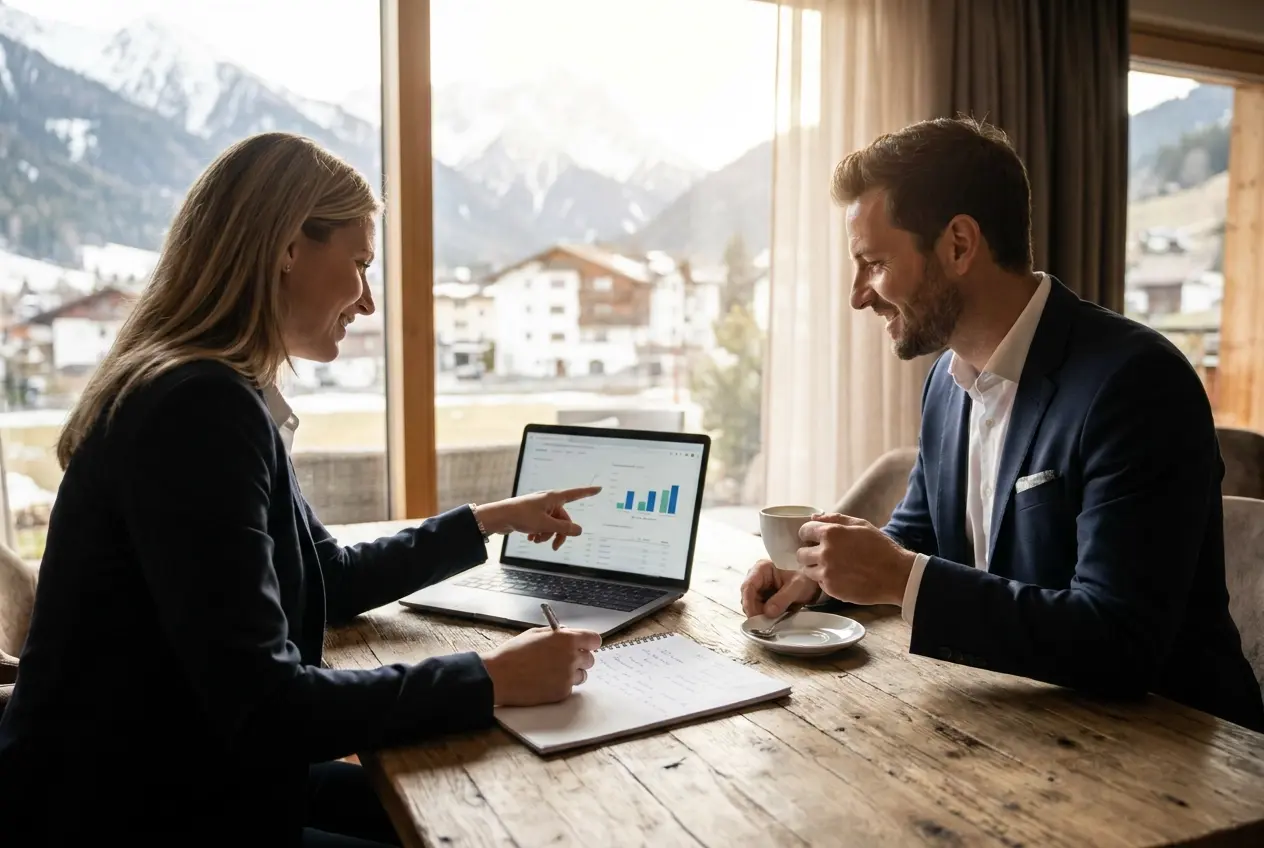 Professional header image for comparison analysis: Revenue Management Software vs. externe Beratung: Was ein...