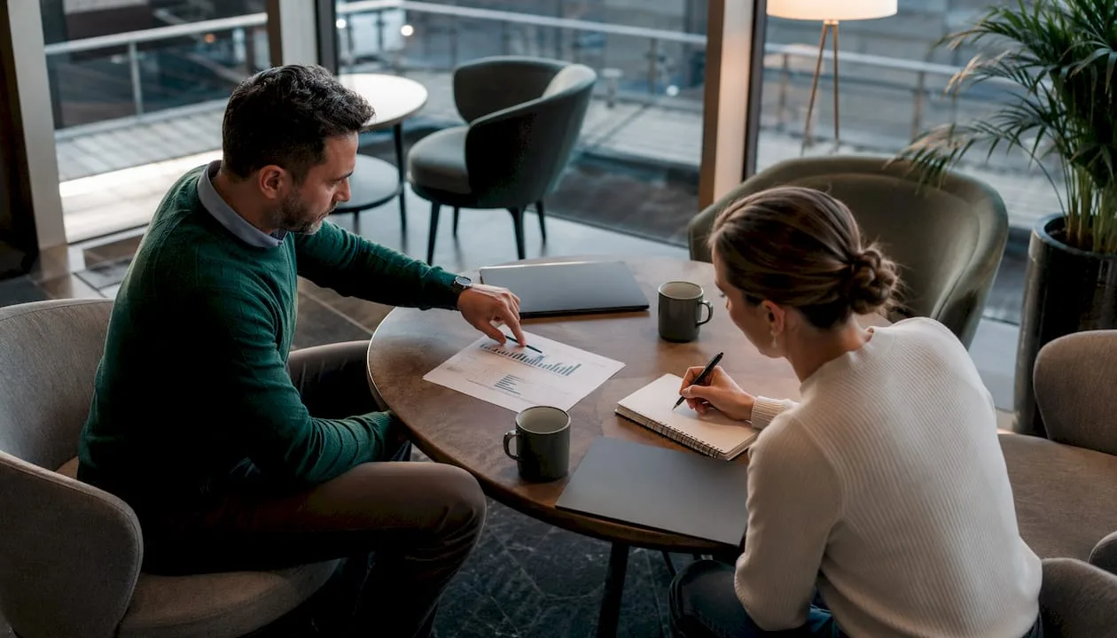 Das Hotelteam arbeitet gemeinsam daran, digitale Tools zur Datenanalyse effektiv einzusetzen.