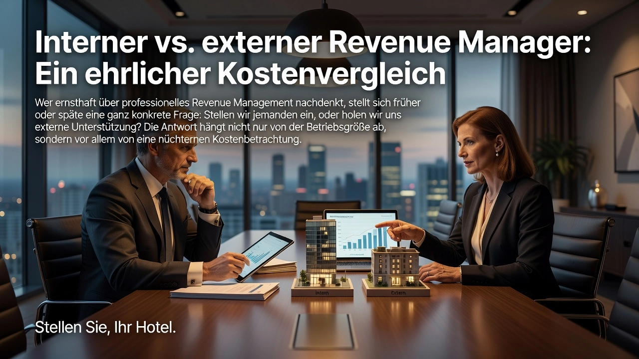 Interner vs. externer Revenue Manager: Ein ehrlicher Kostenvergleich Interner vs. externer Revenue Manager: Ein ehrlicher Kostenvergleich